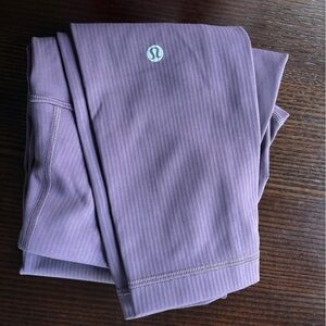 lululemon athletica Purple Ribbed Leggings
